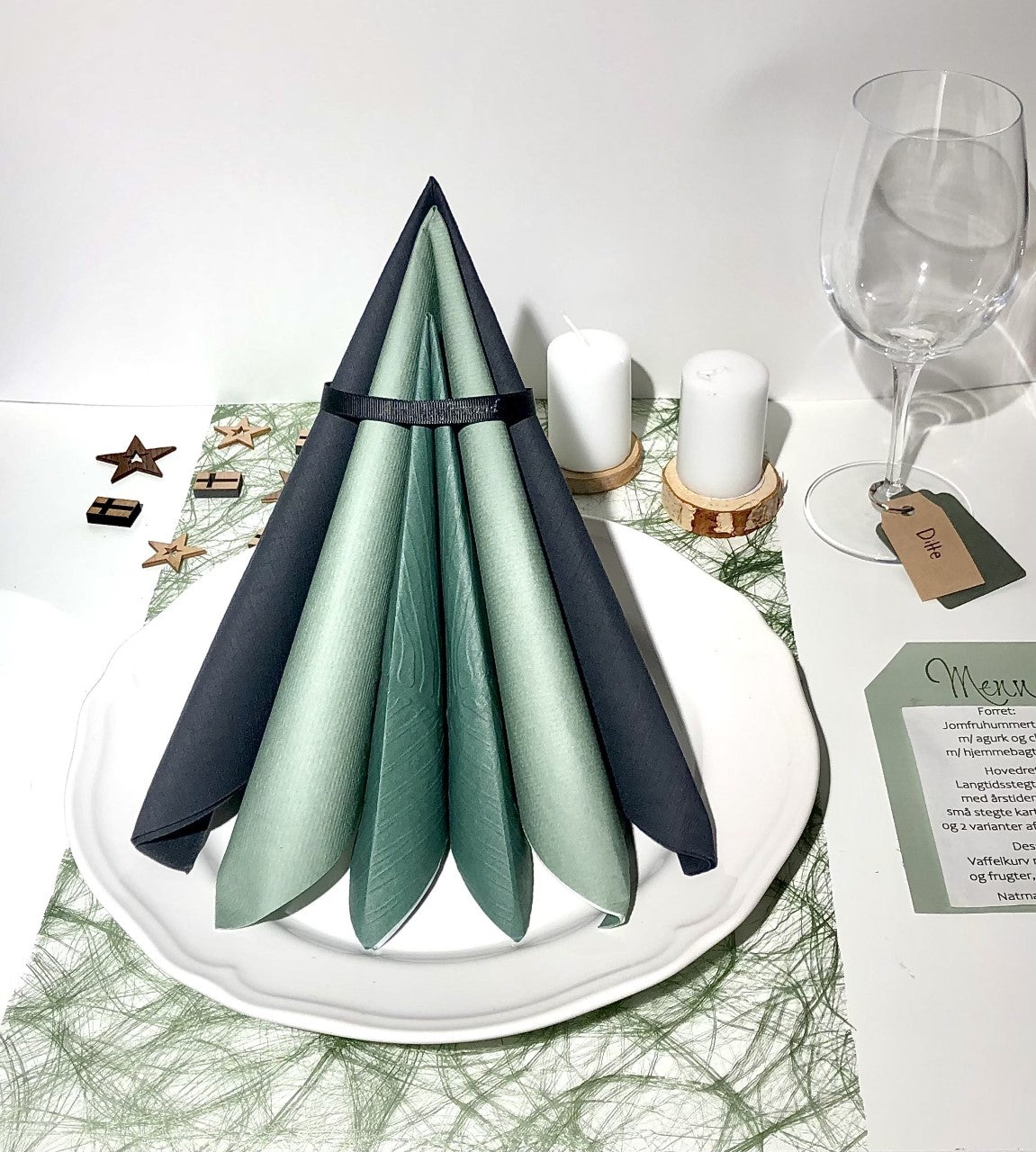 Grøn natur - Inspiration borddækning