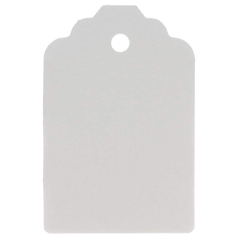 Manillamærke DP, 4,5x6,7 cm., Hvid