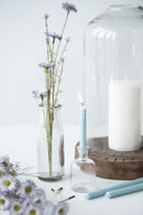 Kertelys, Aqua haze blå, 20 cm