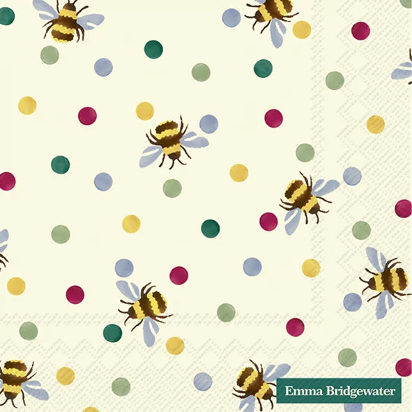 IHR, Bumble bee and polka dots cream, Frokostserviet