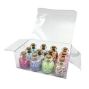 Glitter, 12 små flasker