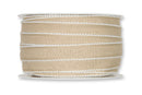 Hørbånd m. hvid kant 15MM - 1M