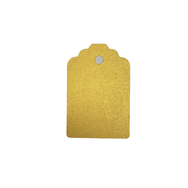 Manillamærke DP, 4,5x6,7 cm., Guld perlemor