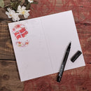 Studenterkort, Flag og Blomter, Tillykke