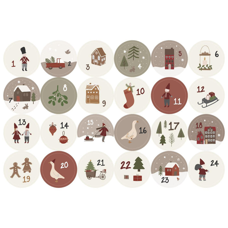 Stickers Julekalender 1-24, My Nostalgic Christmas