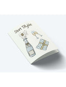 Stort Tillykke Champagne, A7, Kort