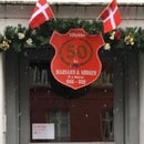 Hurraflag Dansk på 60 cm Træpind 21X28 Cm