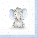 Baby Elephant Light Blue Lunch 33x33 cm