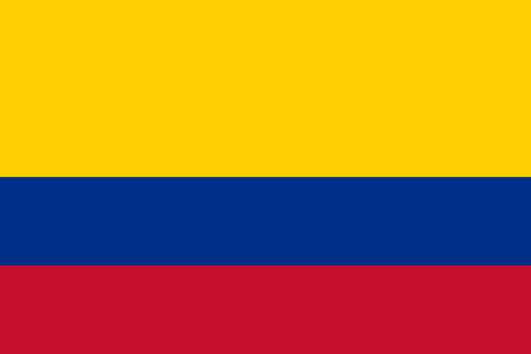 Kageflag Colombia, 10 Stk.