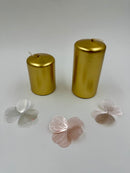 Bloklys guld lille 70x50 mm