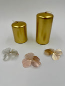 Bloklys guld lille 70x50 mm