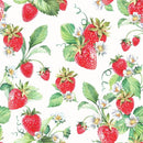 Ambiente, Garden Strawberries, Frokostserviet - 33x33 cm