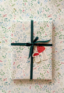 Gavepapir, All By Voss, White Winter Leaf, 5Mx57CM