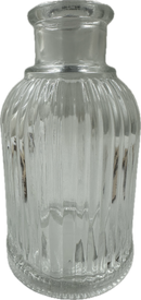 DP Glasvase Rillet, stor 5,5x9,5cm