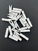 Træklemmer hvid 24 stk 3,5x1 cm