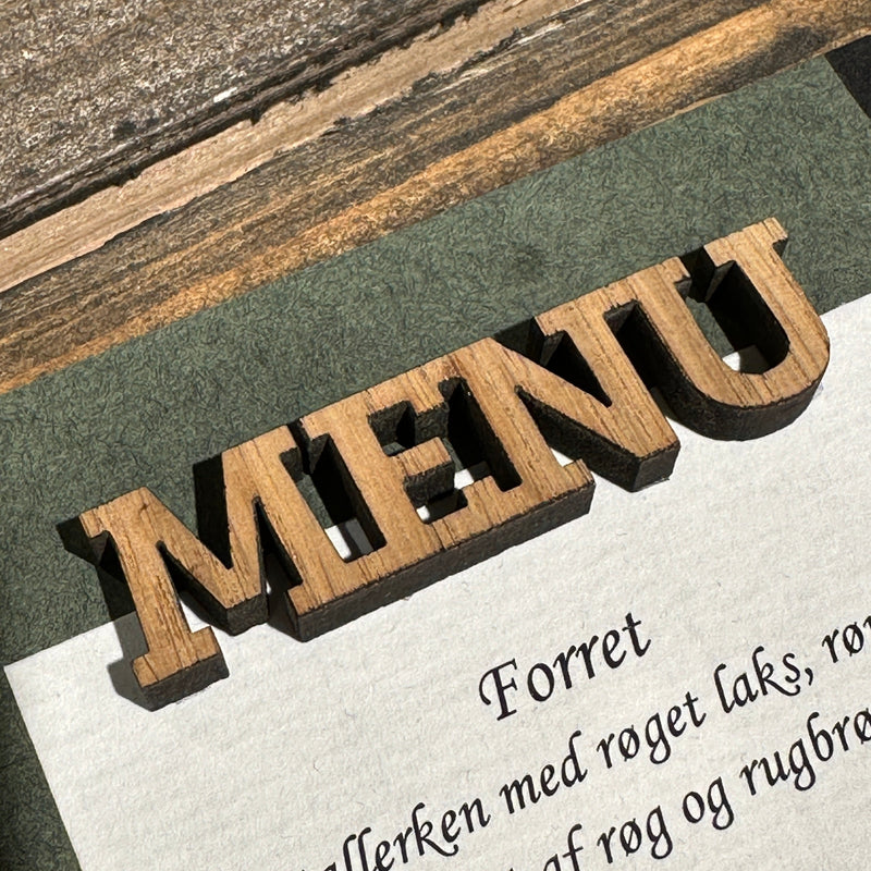 Træudskæring MENU