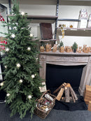 Christiansfeld Stjernekæde, 8cm, 15 stjerner, Hvid