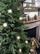 Christiansfeld Stjernekæde, 8cm, 15 stjerner, Hvid