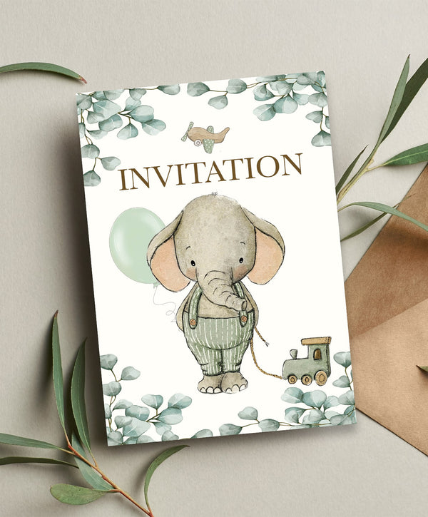 Invitation, Elefant dreng, 6 stk.