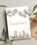 Indbydelse Peter Plys og Venner, 6 stk.