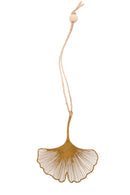 Ginko metal ophæng, Messing/Guld