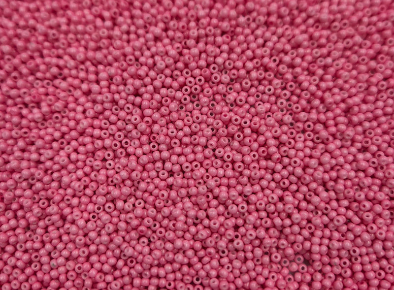 Glasperler 11/0 - Salmon inkl. fin rund æske med skruelåg