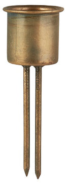 Lysholderspyd – Rust/Metal, 1 stk, 2,2 cm