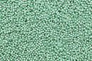 Glasperler 11/0 - Aqua pearl inkl. fin rund æske med skruelåg
