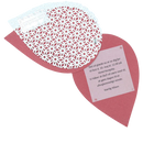 Invitation dråbe DIY, bordeaux