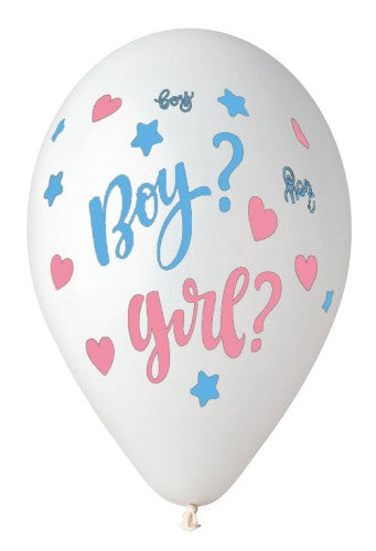 Balloner, Boy? Girl ?, 5 stk.