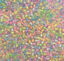 Glasperler 8/0 - Confetti inkl. fin rund æske med skruelåg