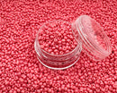 Glasperler 11/0 - Coral inkl. fin rund æske med skruelåg
