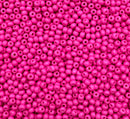 Glasperler 8/0 - Dark pink inkl. fin rund æske med skruelåg