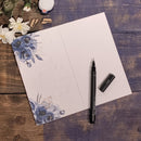 Studenterkort, Omkranset hue, Blå