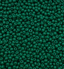 Glasperler 8/0 - Emerald green inkl. fin rund æske med skruelåg