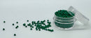 Glasperler 11/0 - Emerald green inkl. fin rund æske med skruelåg