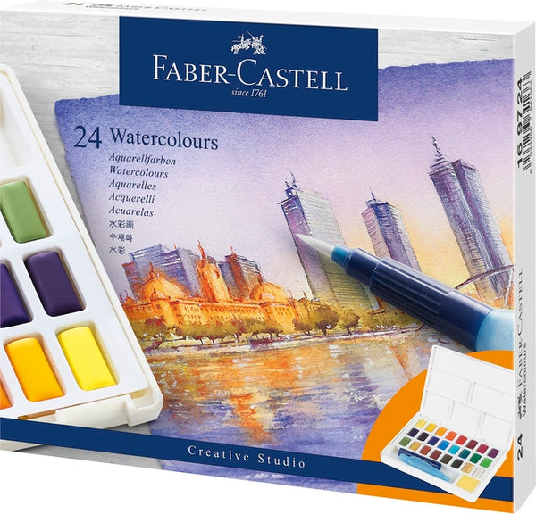 Akvarelfarver, Faber-Castell 24 Stk