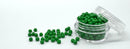 Glasperler 8/0 - Grass green inkl. fin rund æske med skruelåg