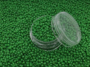 Glasperler 11/0 - Grass green inkl. fin rund æske med skruelåg