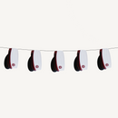 Guirlande, røde studenterhuer