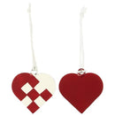 Julehjerte, Flettet, Metalophæng