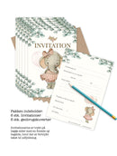 Invitation, Elefant pige, 6 stk.