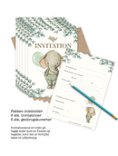 Invitation, Elefant dreng, 6 stk.