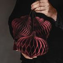 Pom pom/honeycomb, Julelanterne, 12x15 cm, 1 stk.