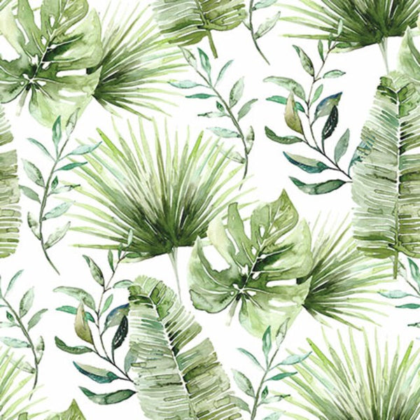 Ambiente, Jungle Leaves, white, Kaffeserviet