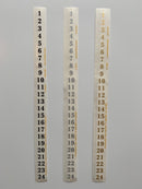 Talstrimmel til kalenderlys 28cm