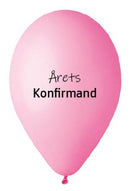 Ballon, konfirmation, rosa, 10 stk.