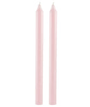 Rustik stagelys, Lys rosa, 29 cm.