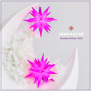 Christiansfeld stjerne, Lilla, plast, 8 cm.