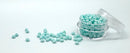 Glasperler 8/0 - Pastel mint matte inkl. fin rund æske med skruelåg